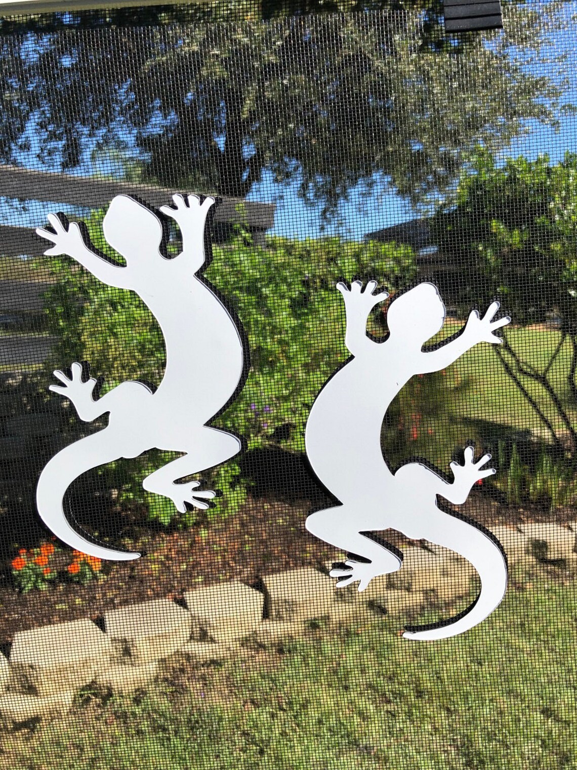 Deer Family Double-Sided Vinyl Screen Magnet – White, 9.5" X 6.3", Helps Prevent Walk-Through & Covers Small Tears