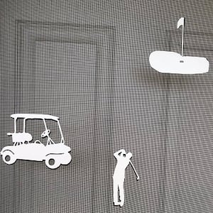 DCentral Golf Scene Flexible Screen Magnets Décor; Double-Sided, Helps to Stop Walking into screens, Size Varies Between 3&quot; and 4&quot;&quot;
