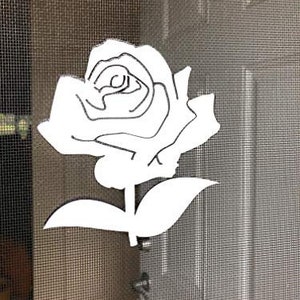DCentral Rose Flexible Screen Magnet Double-Sided Décor; , For NON-RETRACTABLE Screens, Helps to Stop Walking into screens, Size 5&quot; x 5&quot;