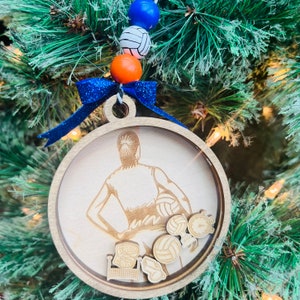 Volleyball Shaker Ornament