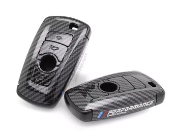 Carbon Fiber Style Key Case for BMW M Performance Key Cover “Limited Edition”