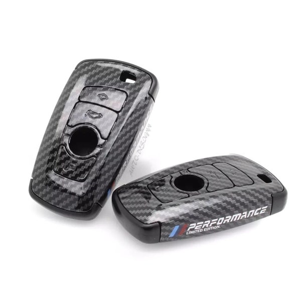 Etui a Clé Style Fibre de Carbone pour BMW Coque de Clef M Performance "Édition Limitée"