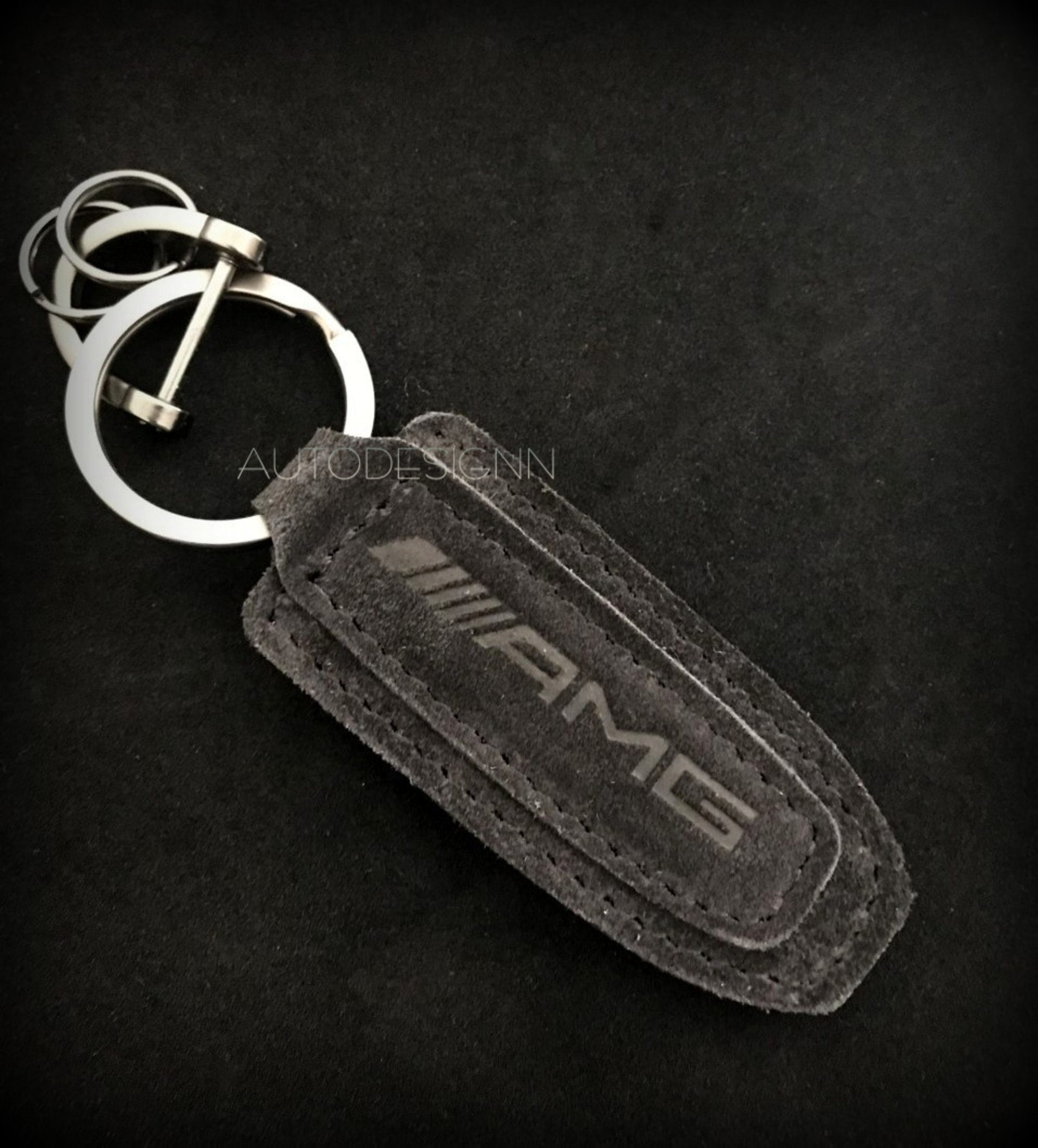 AMG Mercedes Leather Key holder Alcantara Etsy