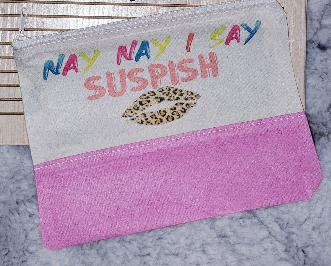 Cosmetic bag makeup bag sublimation Etsy