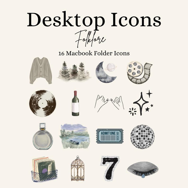 Folklore Ranch Icon Folklore Era MacBook Folder Icons: Desktop Organizer (PNG Icons ...