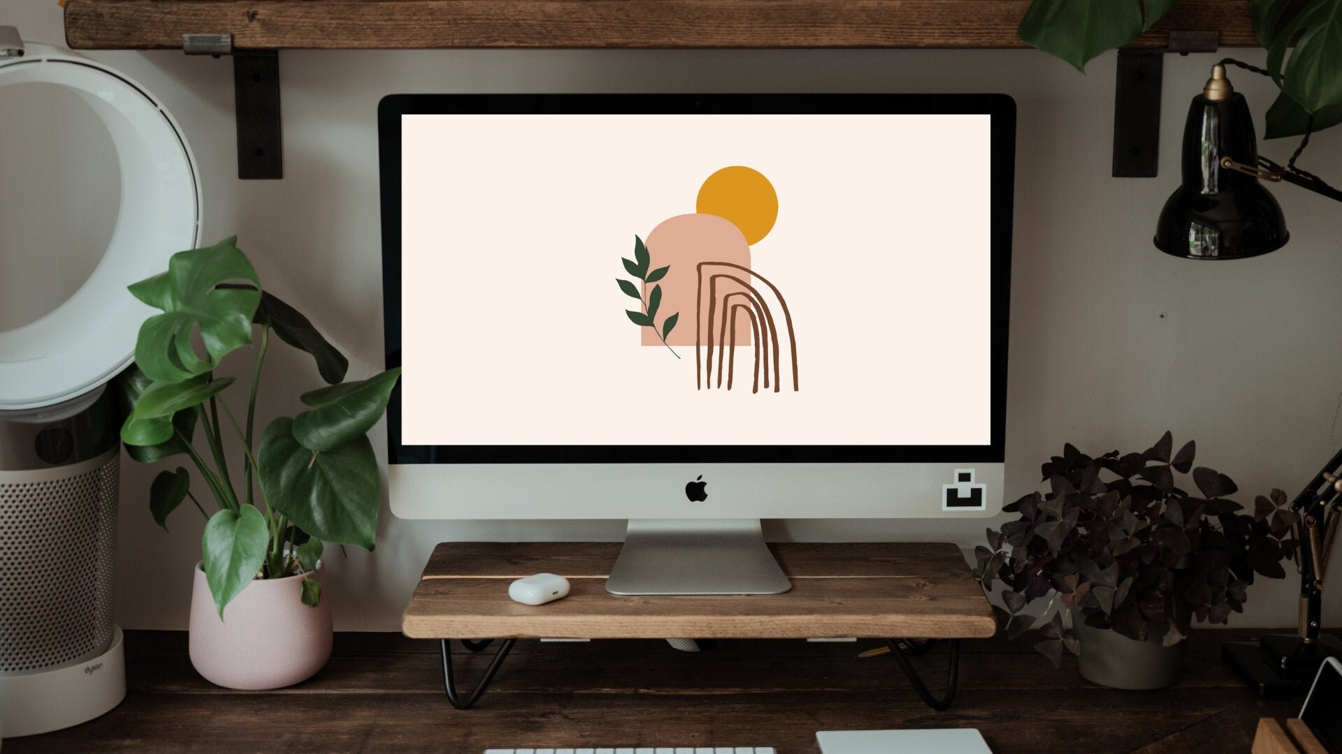 Boho Desktop Wallpaper Mac Background MacBook Wallpaper | Etsy