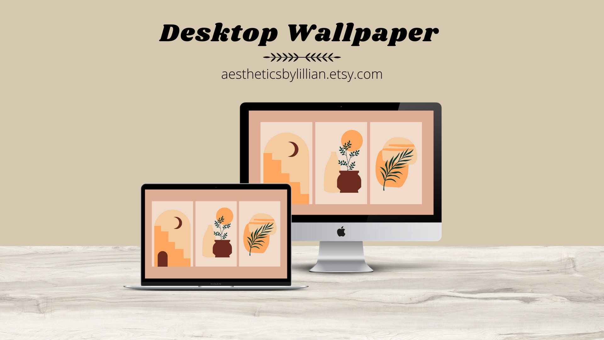 Boho Desktop Wallpaper Mac Background Macbook Wallpaper - Etsy Denmark