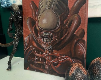 Scorpion Alien - Original Acryl-Xenomorph-Gemälde