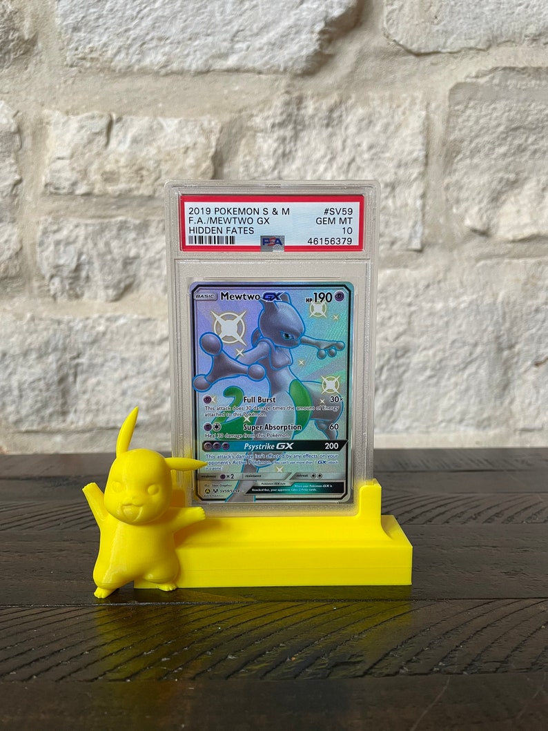 Pikachu 3D Printed Graded Card Stand | Etsy