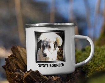 Coyote Bouncer Anatolian Shepherd Dog Livestock Guardian Dog Enamel Mug