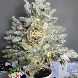 Personalized Christmas Ornaments - Wood Ornaments - Rustic Christmas Décor - Christmas Tree Decorations, Custom favor