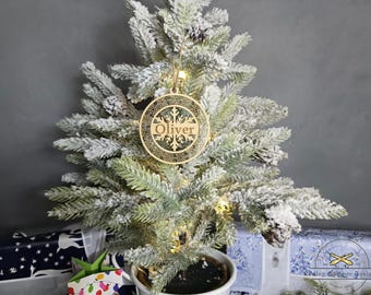Personalized Christmas Ornaments - Wood Ornaments - Rustic Christmas Décor - Christmas Tree Decorations, Custom favor