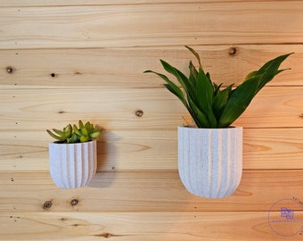 Modern Marble White Wall Planter: Home Decor