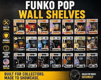 Funko Pop Shelf with Command Strips