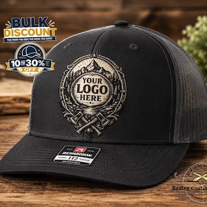 Custom Leatherette Logo Patch Hat: Bulk Merch for Business