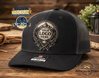 Custom Leatherette Logo Patch Hat: Bulk Merch for Business