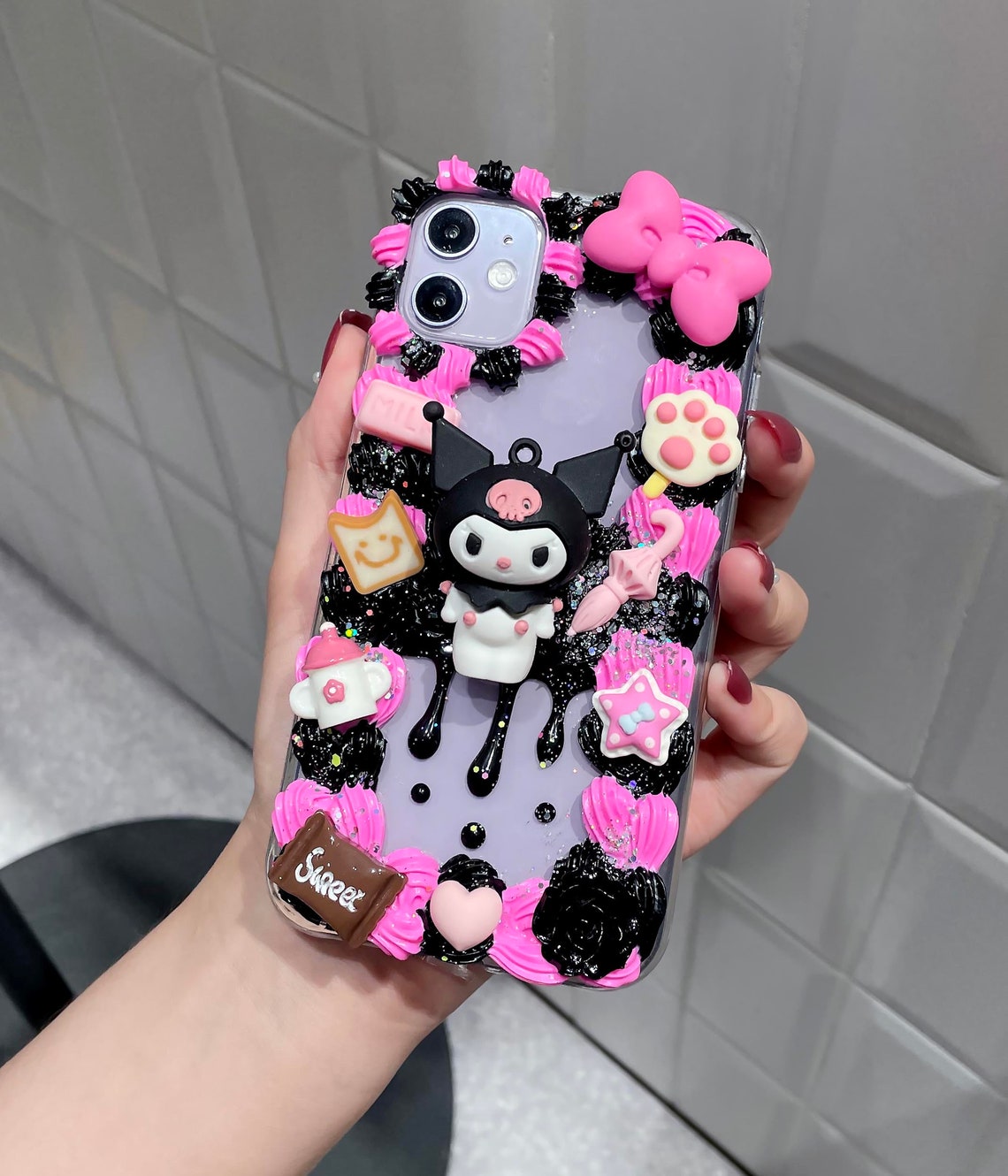 Kuromi decoden phone case Anime phone case For Samsung Etsy
