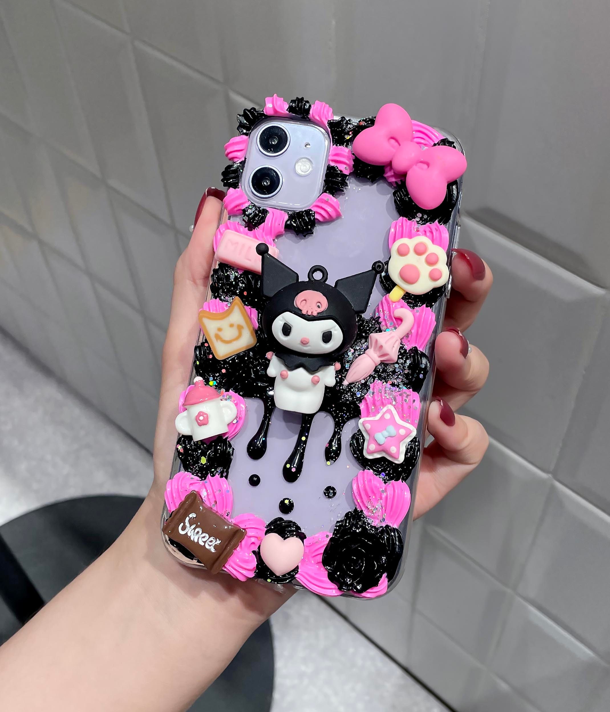 Kuromi Phone Case
 Kuromi decoden phone case Anime phone case For Samsung