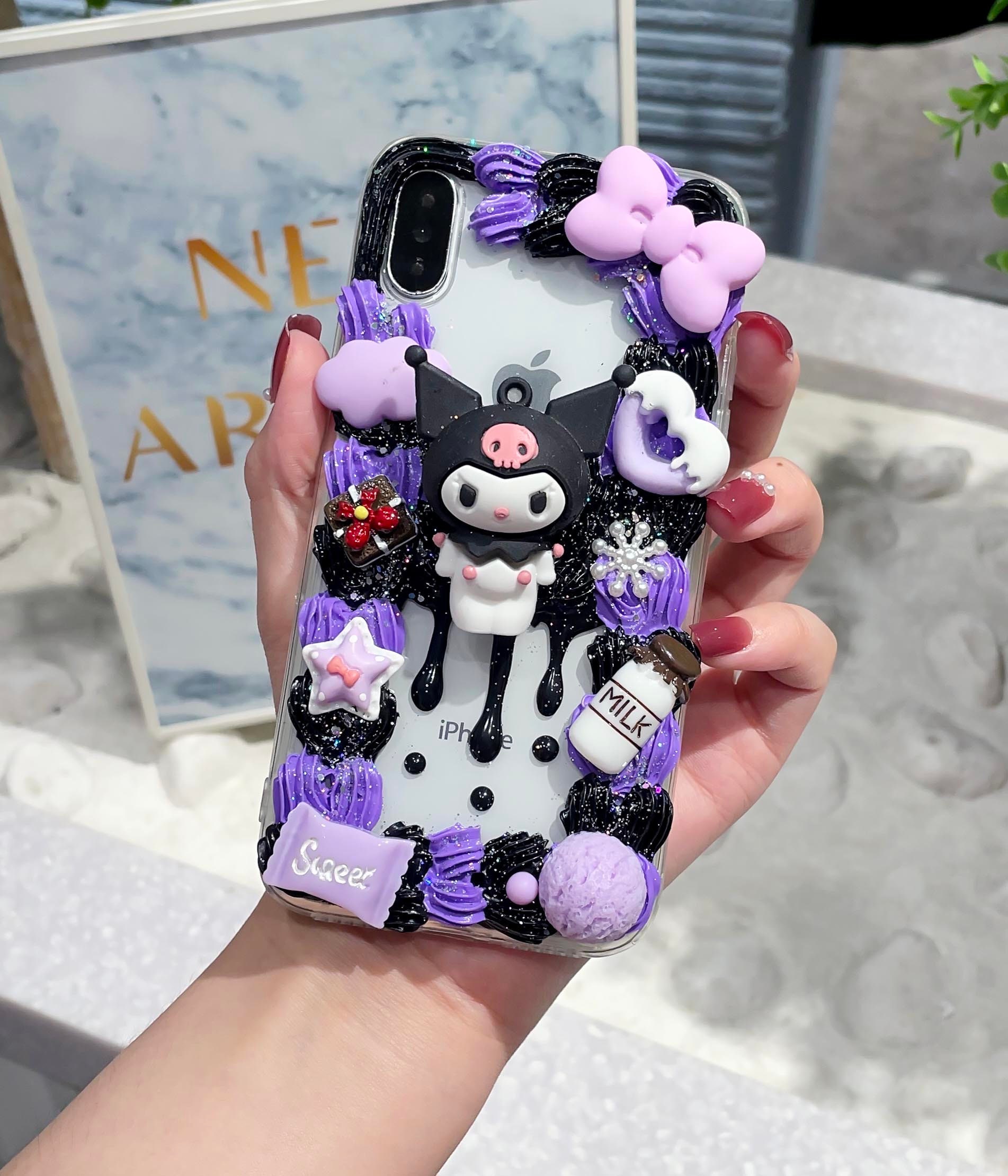 Kuromi Phone Case
 Kuromi decoden phone case Anime phone case For Samsung