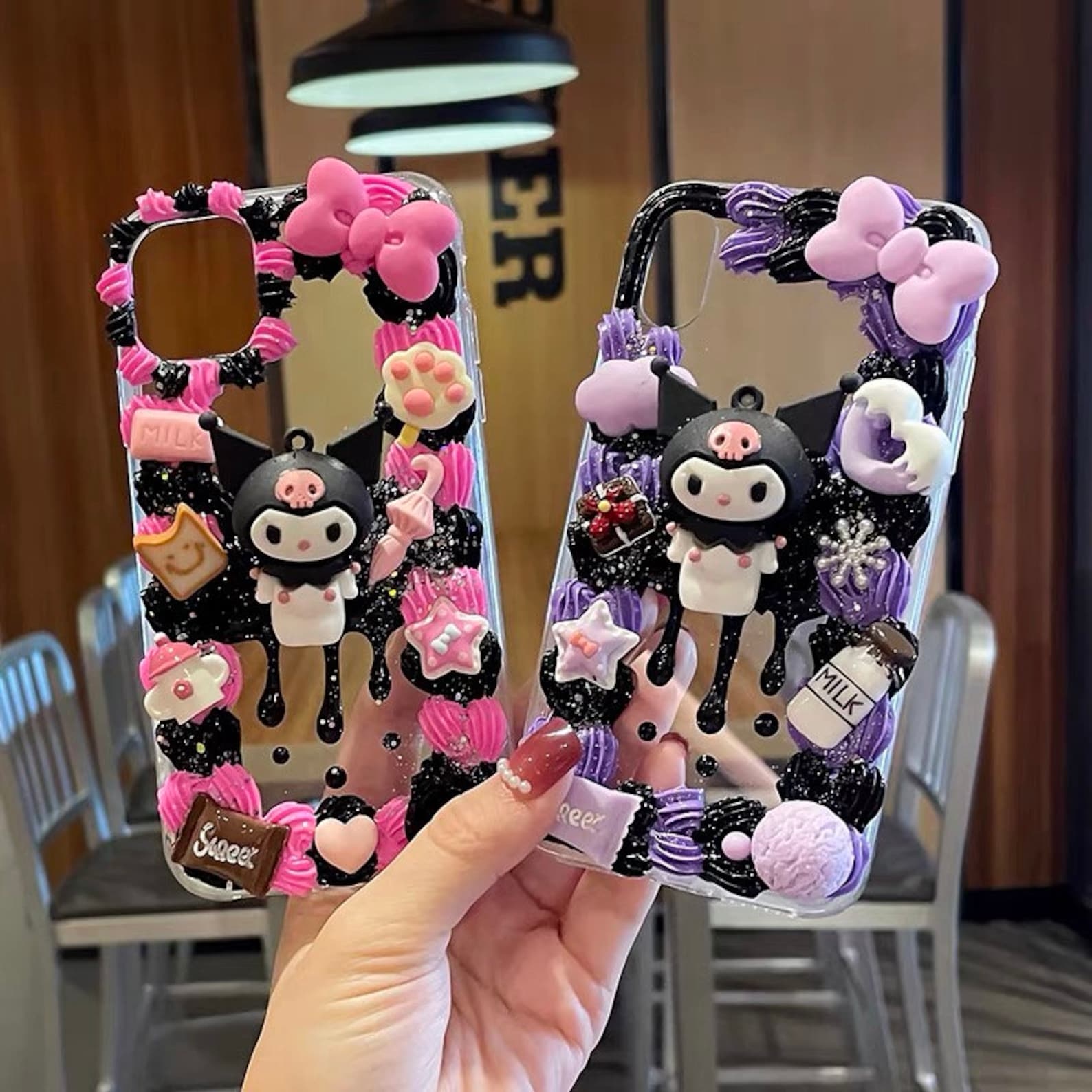 Kuromi Phone Case
 Kuromi decoden phone case Anime phone case For Samsung