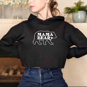 Mama bear hoodie plus size top