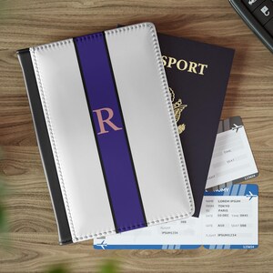Reisepasshülle Benutzerdefinierte personalisierte Namensgeschenk für Reisende Monogramm Reiseetui Retro Name Passport Inhaber Anpassbare Abdeckung