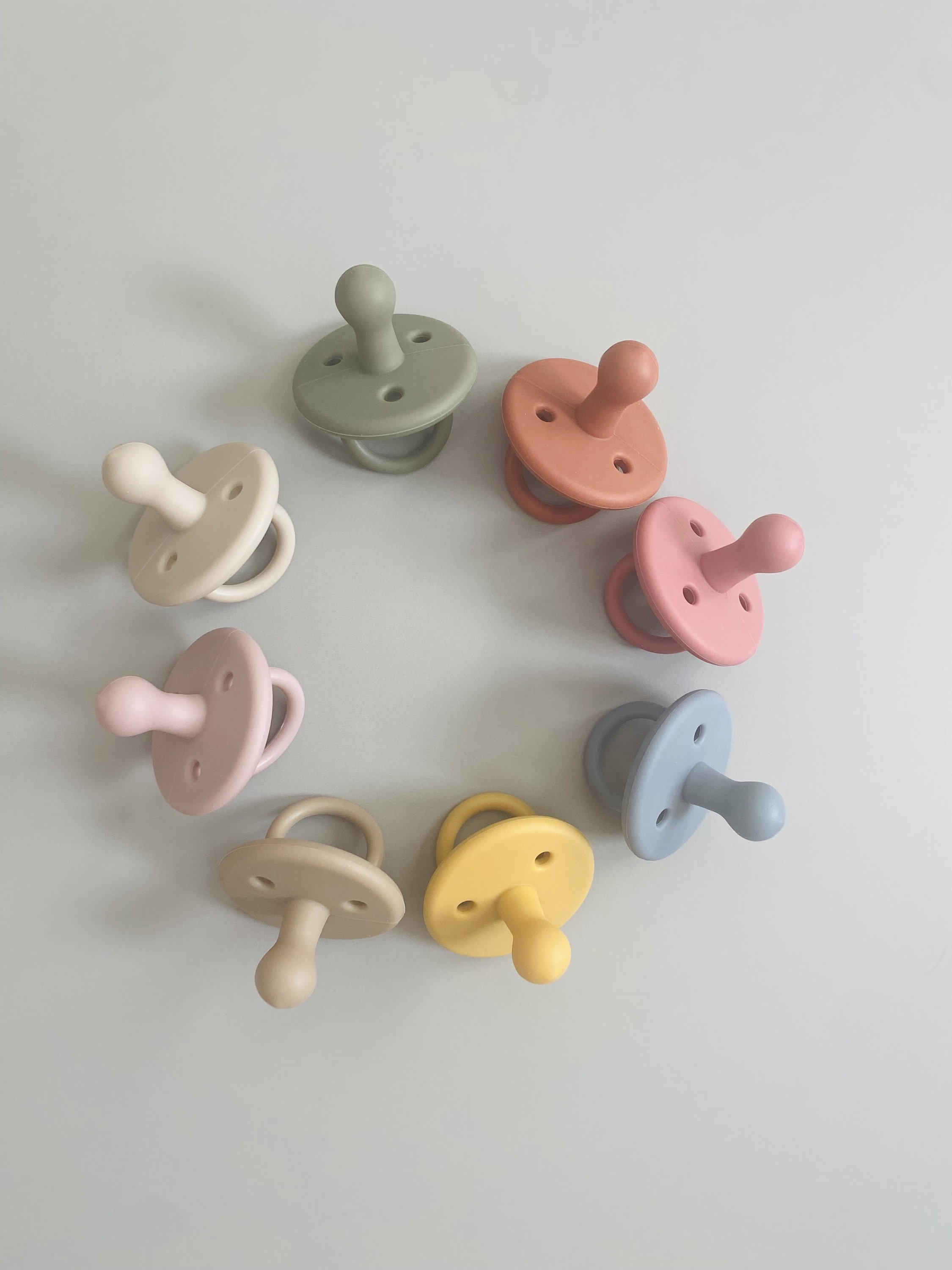 Round Pacifier Bulb Pacifier Silicone Pacifier Baby Etsy