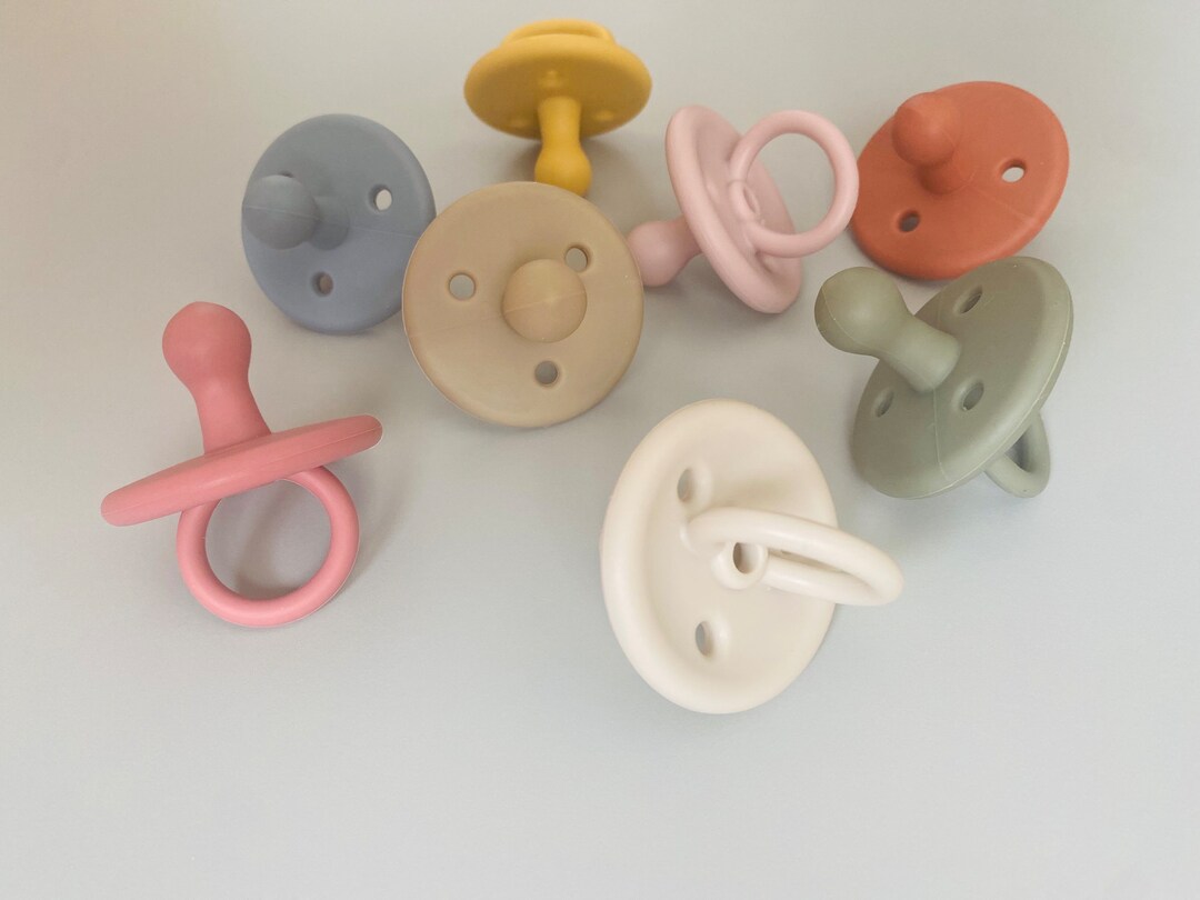 Round Pacifier Bulb Pacifier Silicone Pacifier Baby Pacifier Natural