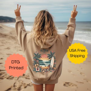 Aloha Hawaii Hoodie: Beachy Coastal Sweatshirt