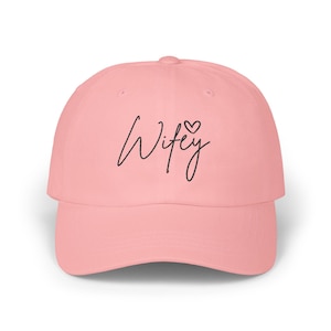 Embroidered Wifey Hat, Wife Embroidered Cap, Wedding Shower Hat, Bridal Shower Gift, Wifey Cap, Bride-to-Be Gift, Bachelorette Party Hat