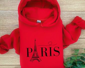 Moletom com capuz da Torre Eiffel de Paris: Moletom de viagem com estética francesa