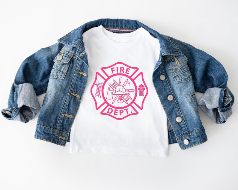 girl firefighter shirt firefighter tshirt first responder shirt fire squad toddler firefighter shirt firefighter baby girl fire department