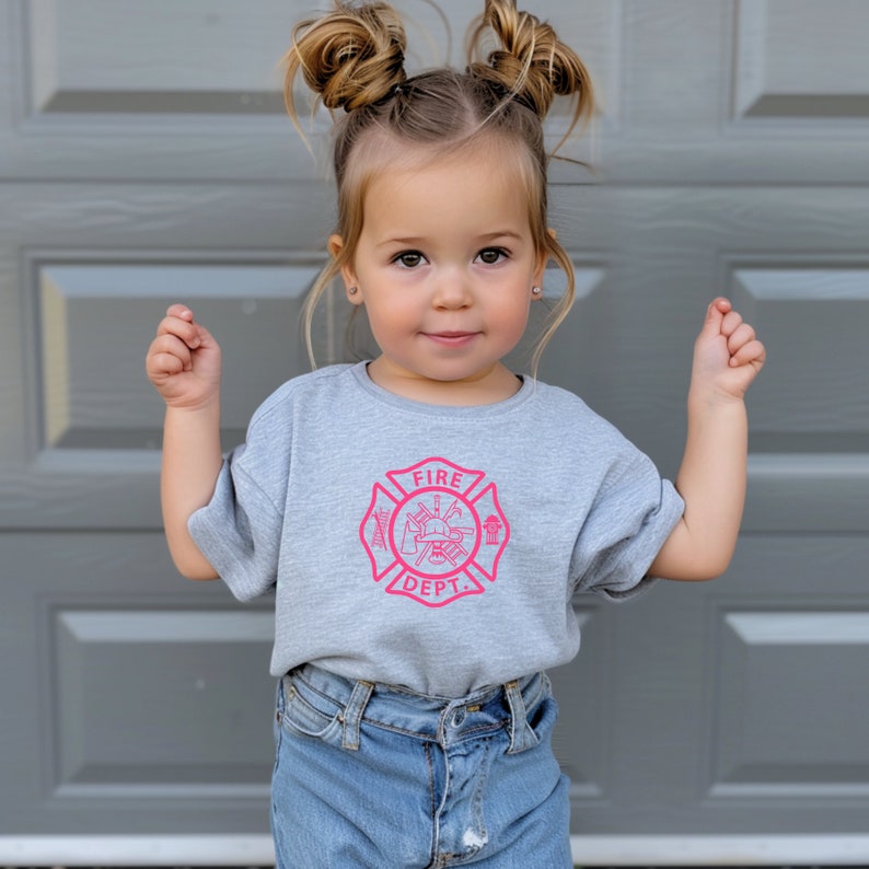 girl firefighter shirt firefighter tshirt first responder shirt fire squad toddler firefighter shirt firefighter baby girl fire department