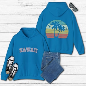 Hawaii Sunset Hoodie: Tropical Beach Sweatshirt