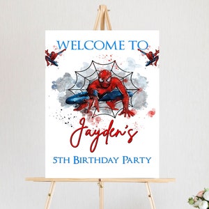 Cartel Feliz Cumpleaños- Spiderman, Hombre Araña - Cocktail Store
