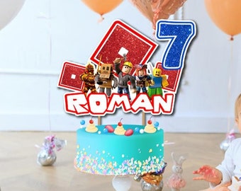 Printable Video Game Cake Topper, Birthday Party Cake Topper, Birthday Party for Kids, Birthday Cake Decoration, Kids Birthday Party
