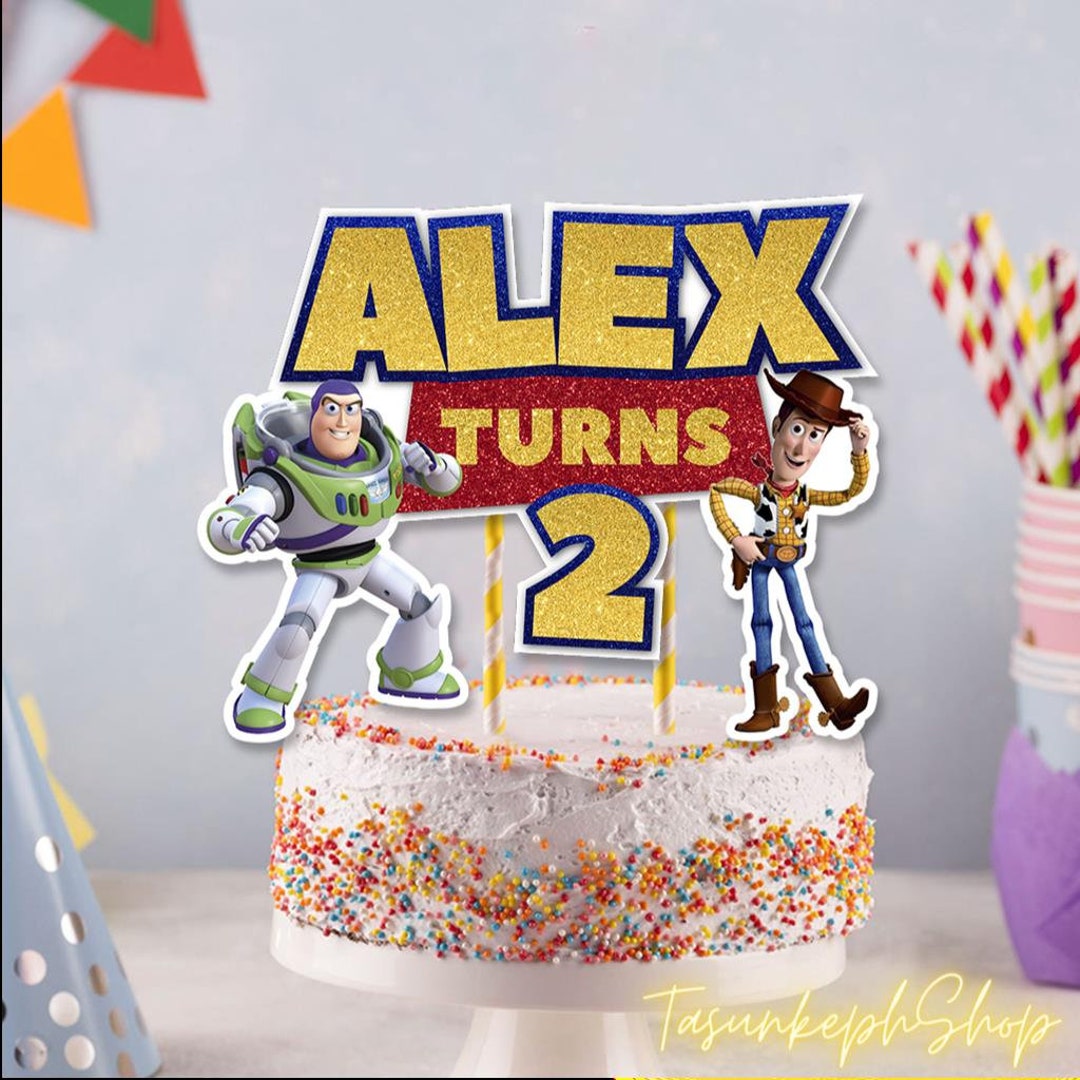 Printable Toy Story Cake Topper, Toy Story 4 Birthday Party Cake Topper