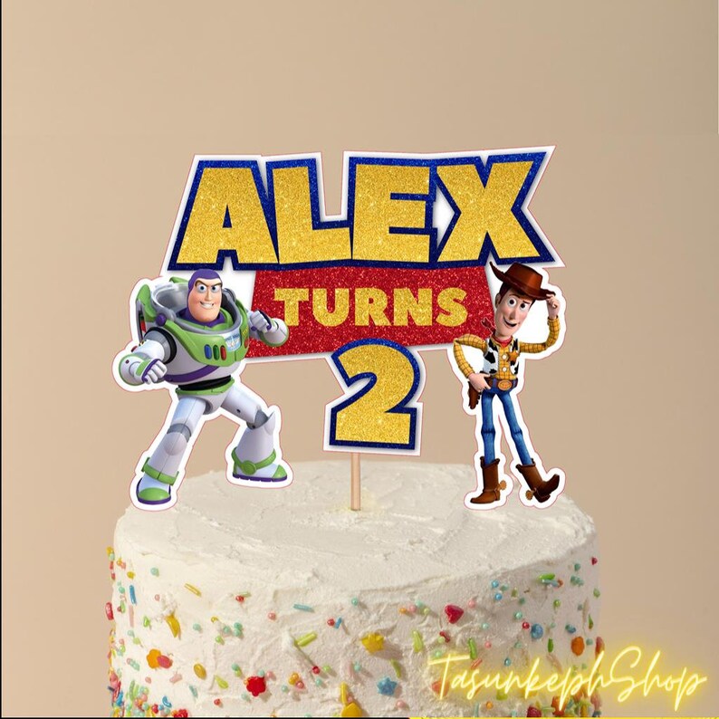 Printable Personalized Toy Story Cake Topper Birthday Cake Etsy Australia
