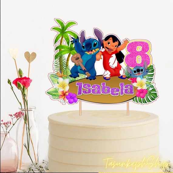 Lilo & Stitch Edible Image Cake Topper Personalized Birthday Sheet Dec -  PartyCreationz