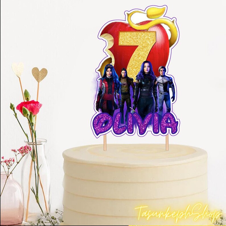 Printable Personalized Descendants Cake Topper Descendants - Etsy