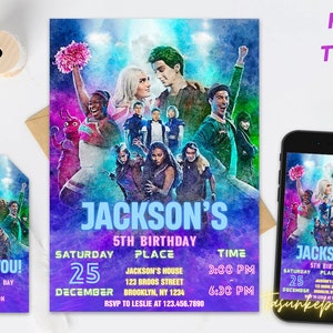 Zombies 3 Birthday Party Invitation | Digital Kids Party Invite | Zombie Themed Invite | Zombie Birthday Card | Instant Download
