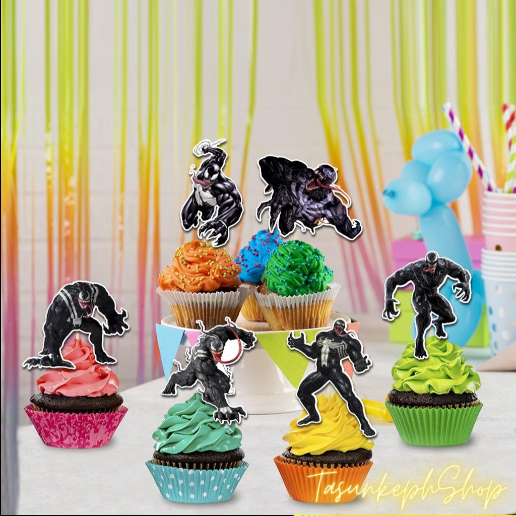 Venom Cupcake Toppers Venom Cupcake Toppers Venom Birthday Etsy Australia