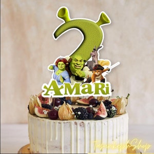 Printable Shrek Cake Topper, Shrek Birthday Party Cake Topper, Birthday Party for Kids, Shrek Cake Decoration, Shrek Birthday, Shrek Party image 5