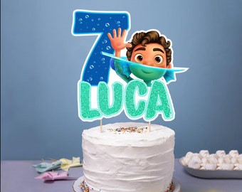 Personalized Disney Luca Happy Birthday Banner / Luca Birthday