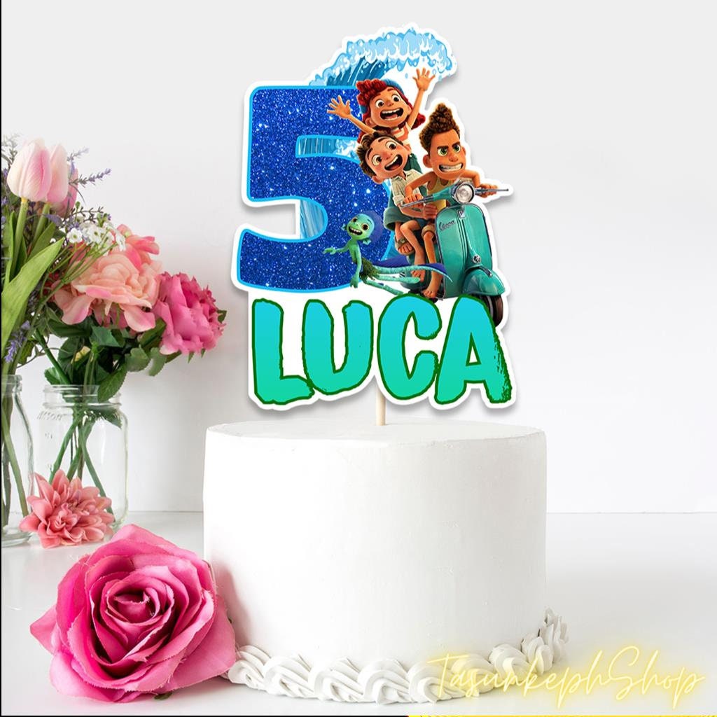 Personalized Luca Cake Topper, Luca Birthday, Luca Party, Luca