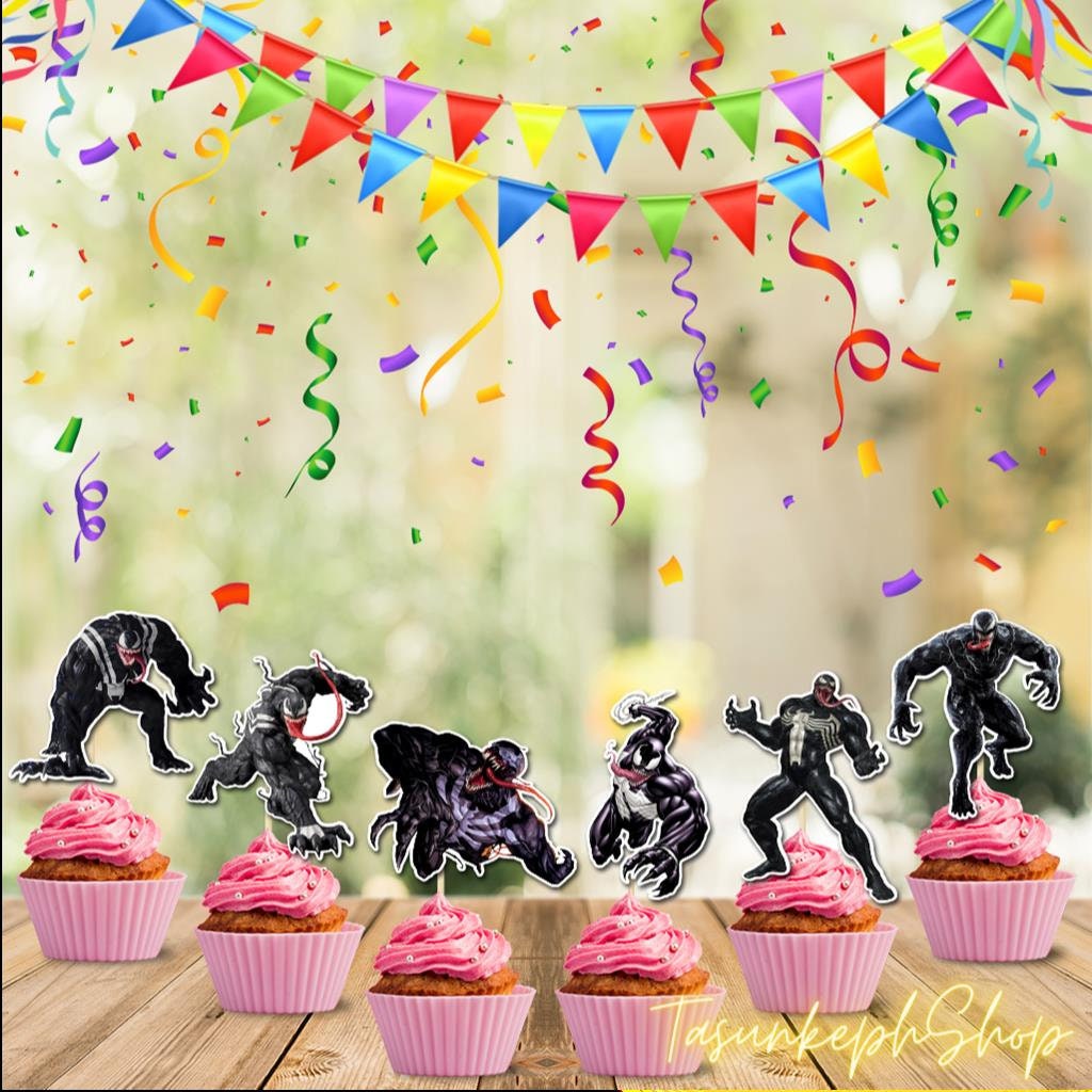 Venom Cupcake Toppers Venom Cupcake Toppers Venom Birthday Etsy Australia