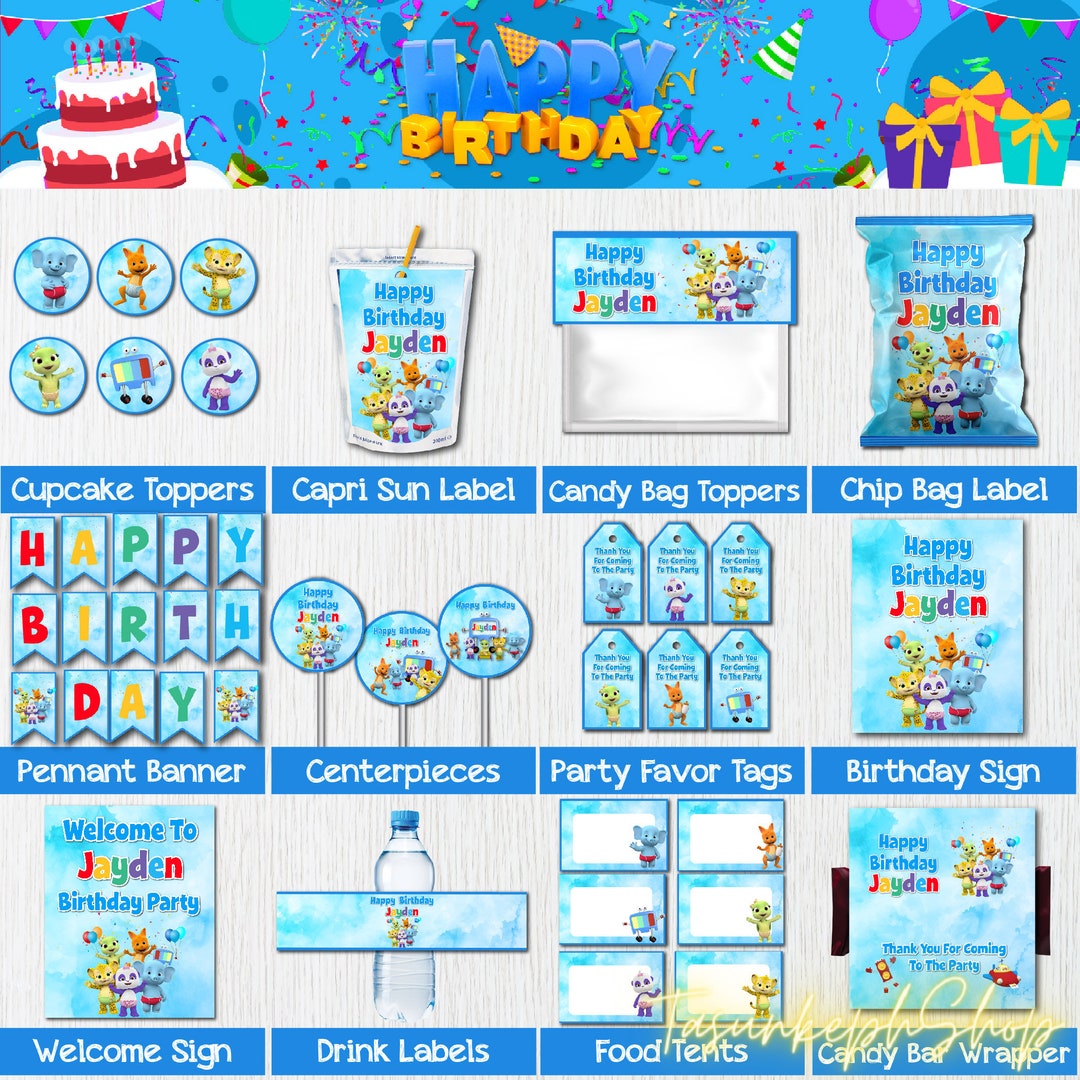 Printable Word Party Birthday Party Bundle Supplies for Kids, Word ...