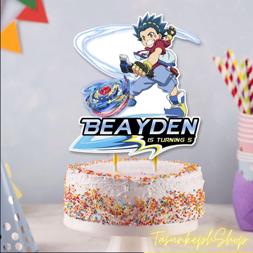 Anime Demon Slayer Balloon Banner Cake Toppers Set Kids Décorations de fête  d'anniversaire