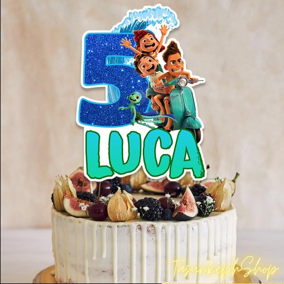 Personalized Luca Cake Topper, Luca Birthday, Luca Party, Luca