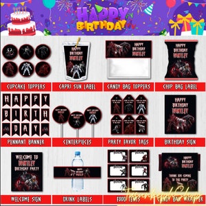 Printable Personalized Carnage And aAso Anti-Venom Party Supplies, Venom Birthday |  Venom Party Decorations | Digital Download